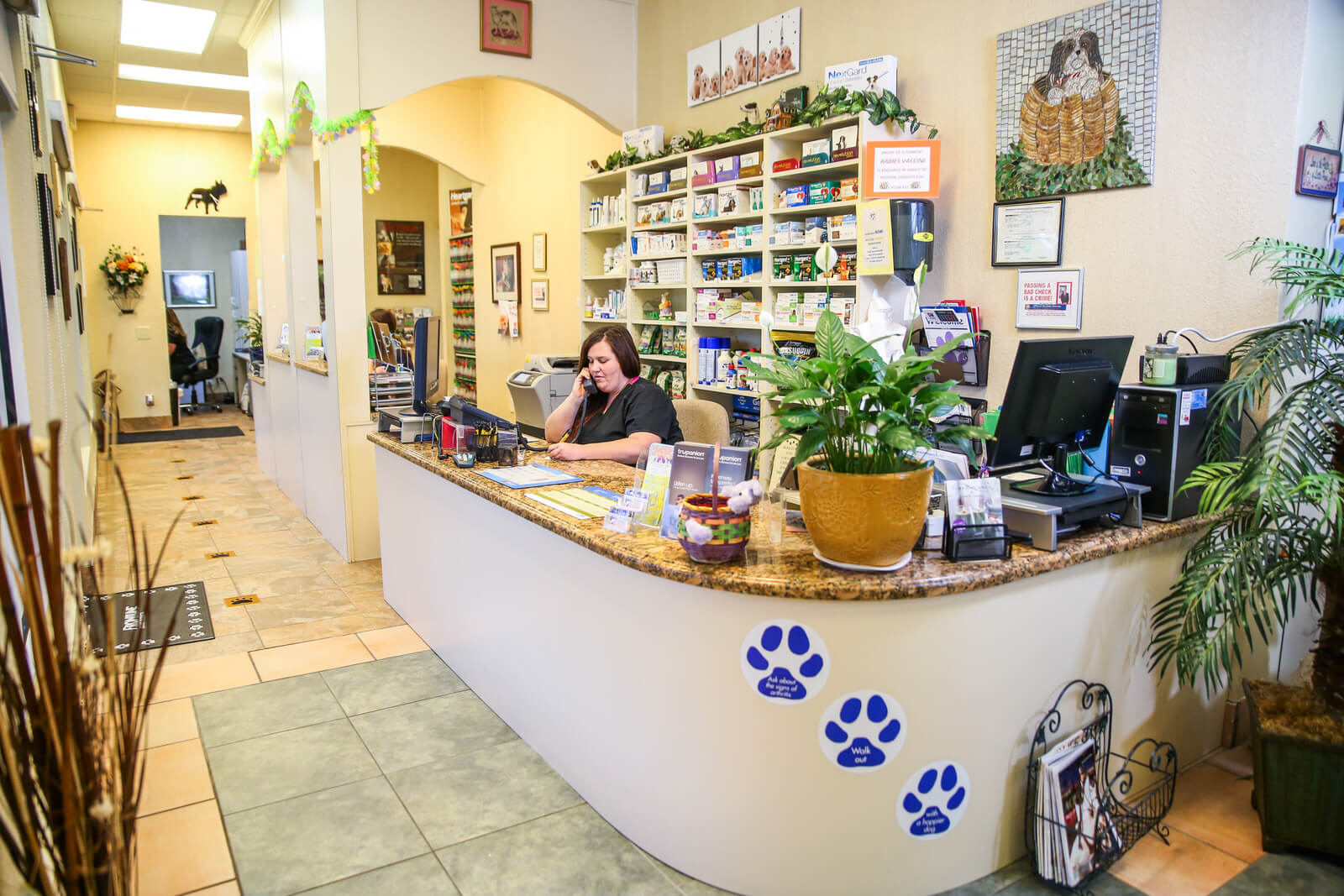 Reception desk